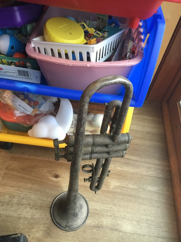 King 1922 Liberty parts trumpet sn 56143 (5)