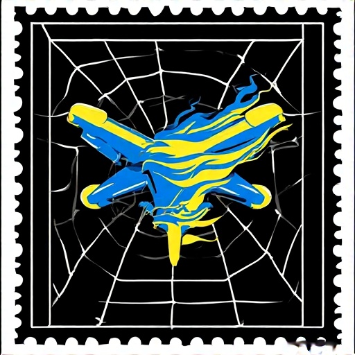 Postal-stamp-style-art-of-a-fl-72
