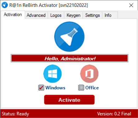 R@1n ReBirth Activator 0.2 Final Multilingual
