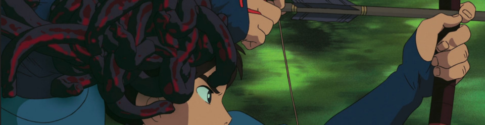 Ashitaka atirando uma flecha