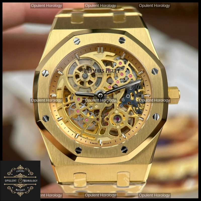 Audemars Piguet Royal Oak Jumbo Extra-Thin Openworked 16204 39mm Automatic Skeleton - Super Clone