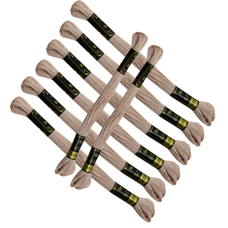 Hilos de anclaje mechones de algodón varados bordados a mano punto de cruz y punto largo - Imagen 105 de 129