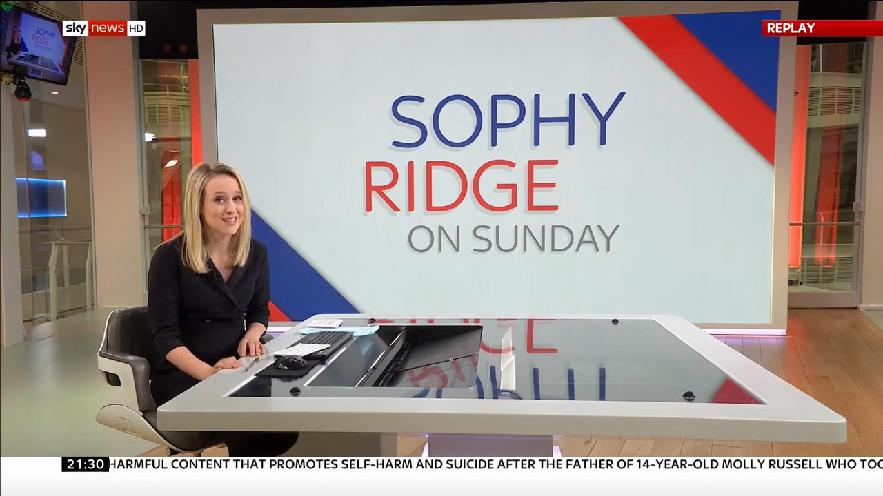 27 January - 21.30.00 - Sophy Ridge On Sunday. A new kind of pol