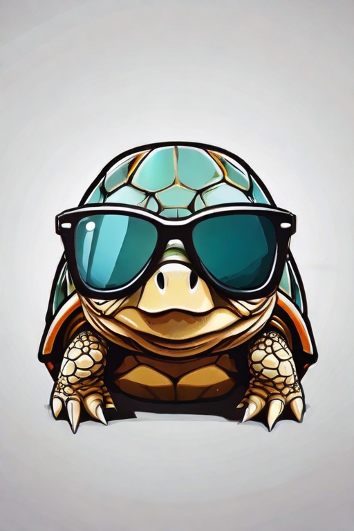 Default-A-mustache-turtle-with-sunglasse