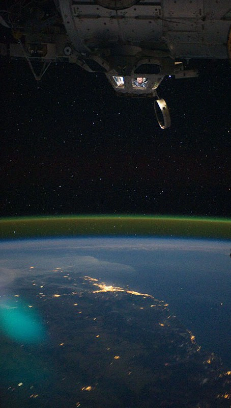 airglow desde la ISS en �rbita