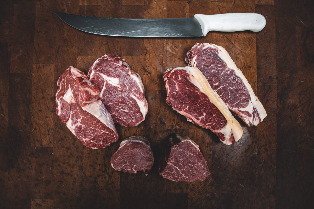 Ilustrasi potongan daging kambing