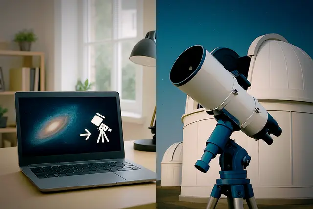 Telescopio online tiempo real: observatorio remoto gratis o alquiler
