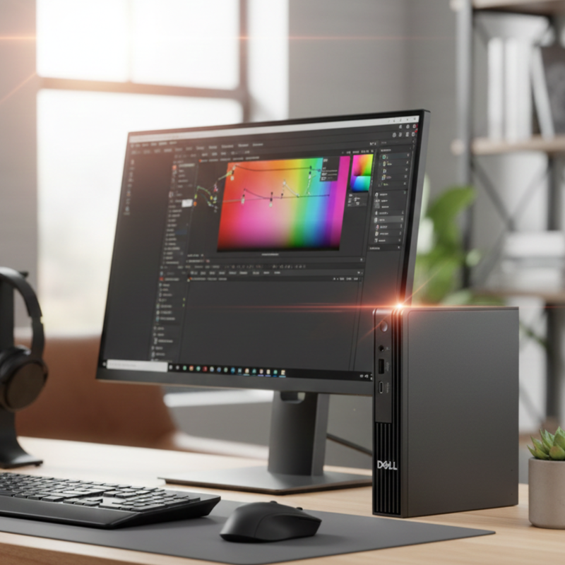 Conectividade traseira do Dell Micro