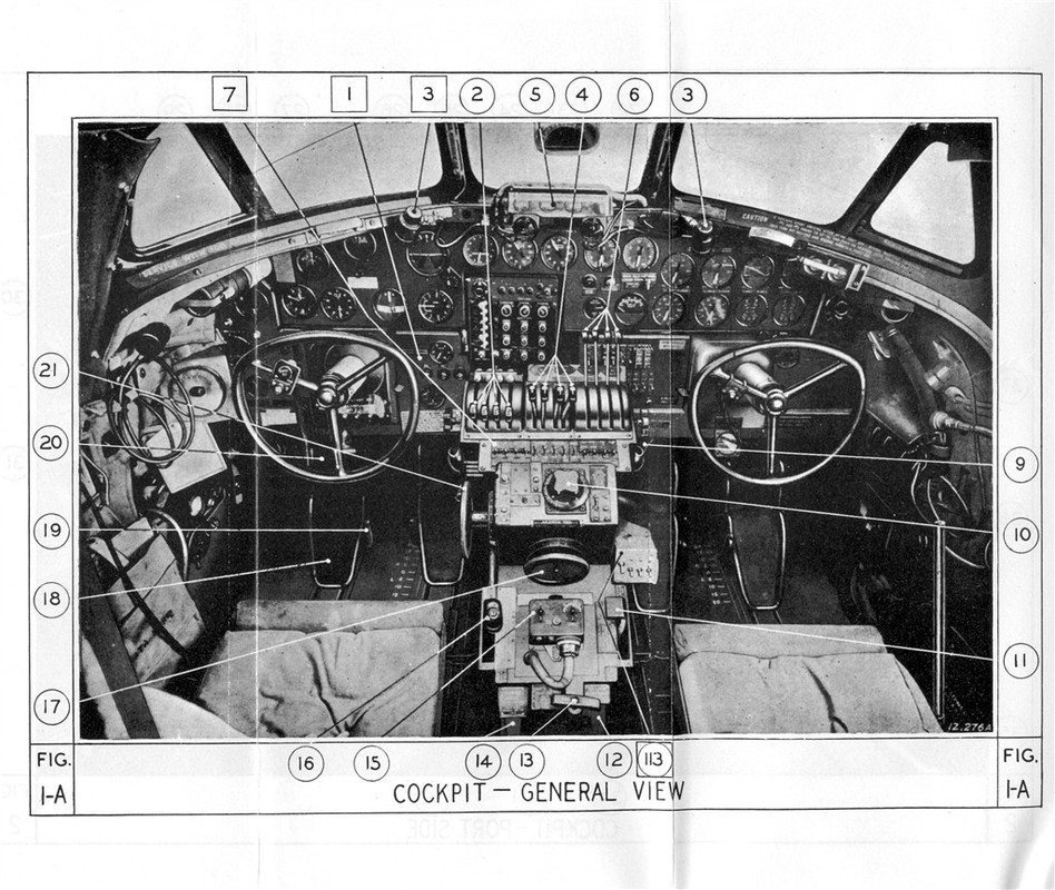 RAF B-24J Late Cockpit Front