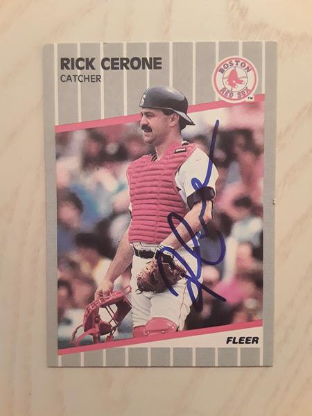 MLB Rick Cerone 1989 Fleer #84 R. Sox 4th Successful Return