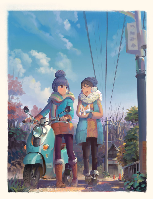 shima-rin-saitou-ena-and-chikuwa-yurucamp-drawn-by-psi-583278318-6b795a764f216b16c8f6dd47320dab08