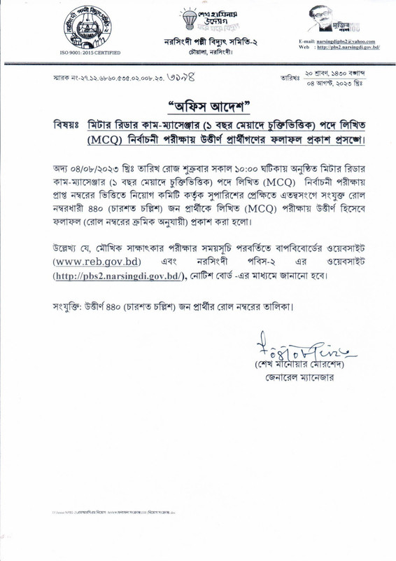 Narsingdi-Palli-Bidyut-Samity-2-Meter-Reader-Cum-Messenger-Exam-Result-2023-PDF-1