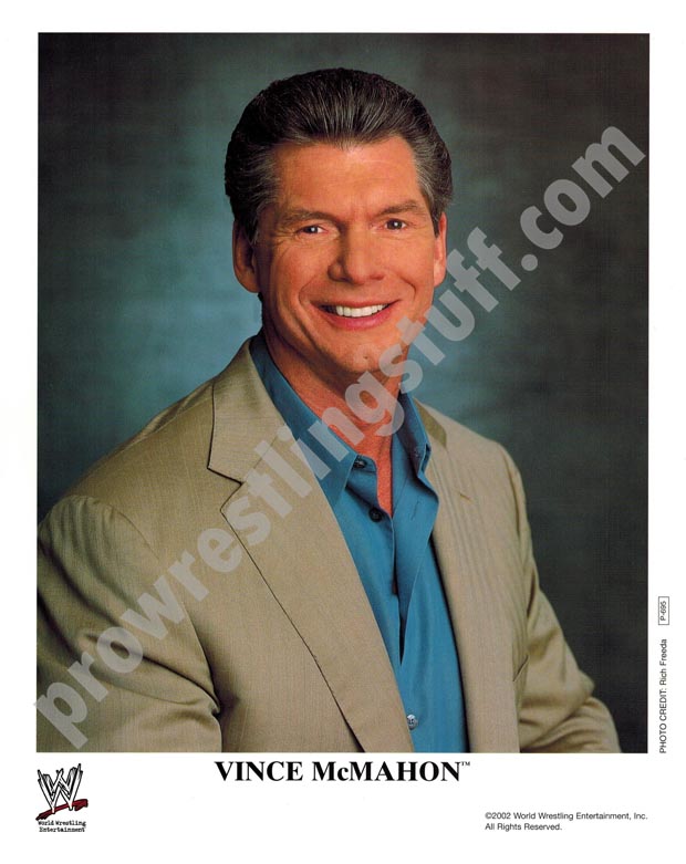 Vince McMahon P-695 WWE 8x10 promo photo