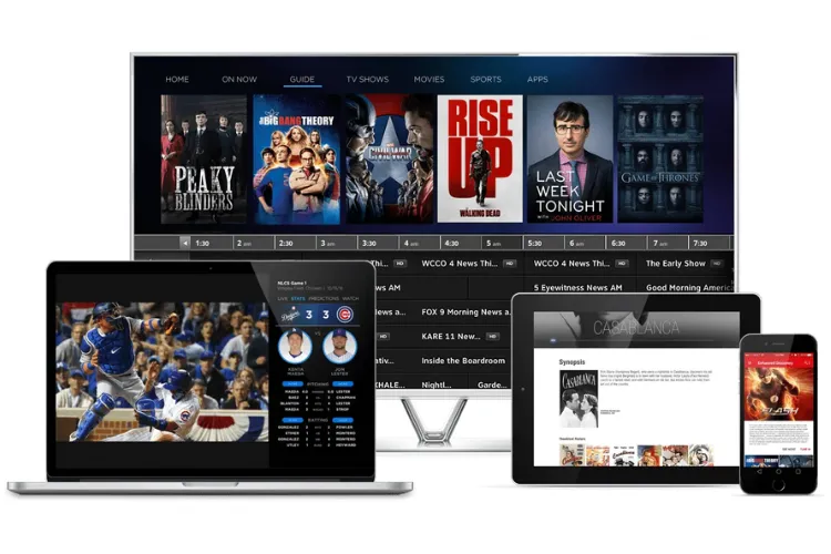 Worldwide IPTV multi-device streaming on smart TV, mobile phone, and tablet for flexible viewing