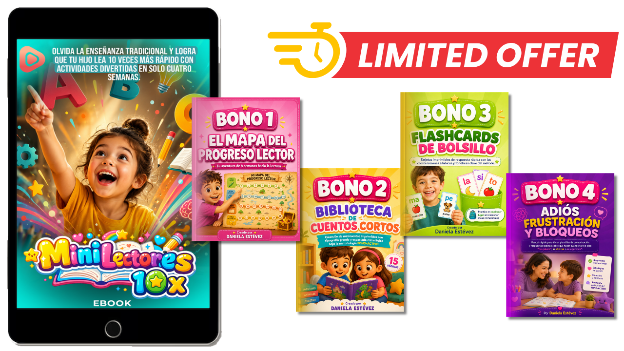 Paquete completo MINILECTORES 10X con sus 4 bonos