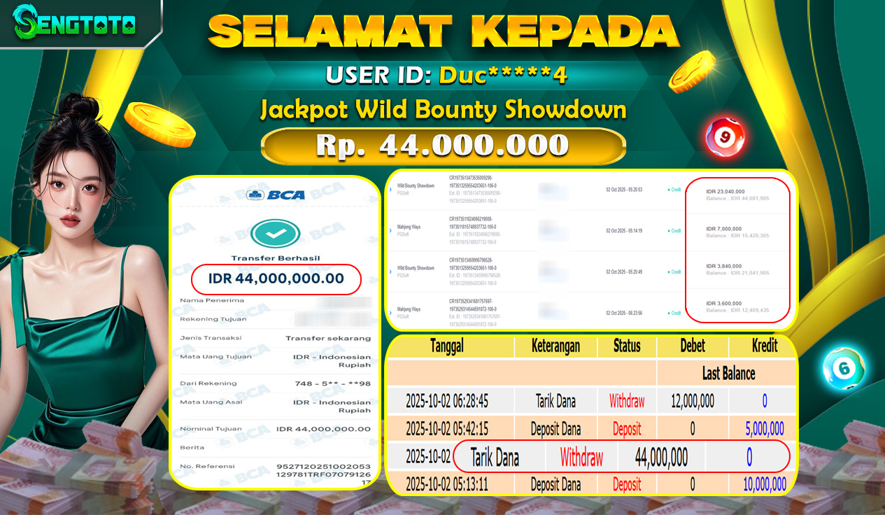 BUKTI PEMBAYARAN SLOT WILD BOUNTY SHOWDOWN
