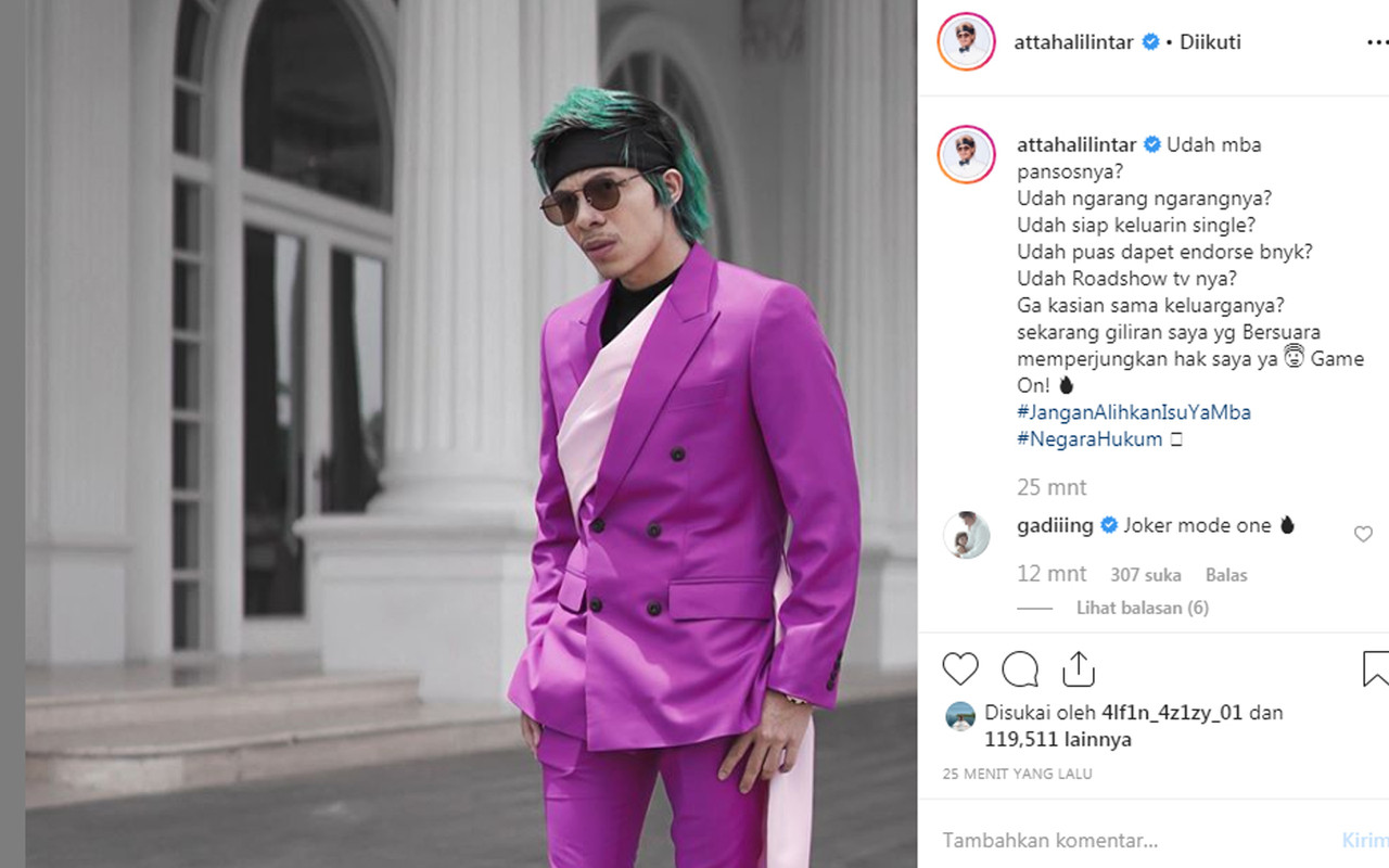 Instagram @attahalilintar