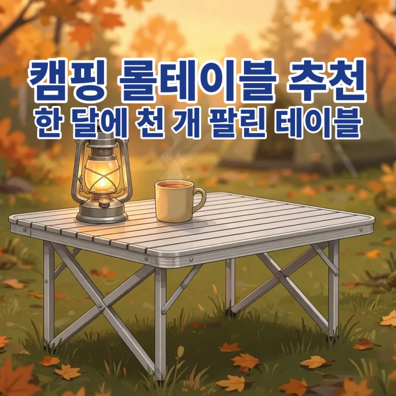 캠핑 롤테이블 추천 와일드하트 높이조절 접이식 경량 테이블