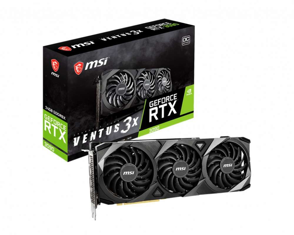 CyberPuerta: Tarjeta de Video MSI NVIDIA GeForce RTX 3090 VENTUS 3X 24G 
