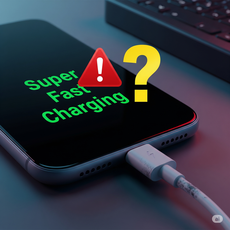 Super Fast Charging লেখার বিভ্রান্তি