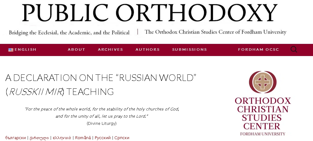 Russian World: the heresy driving Putin’s war 150