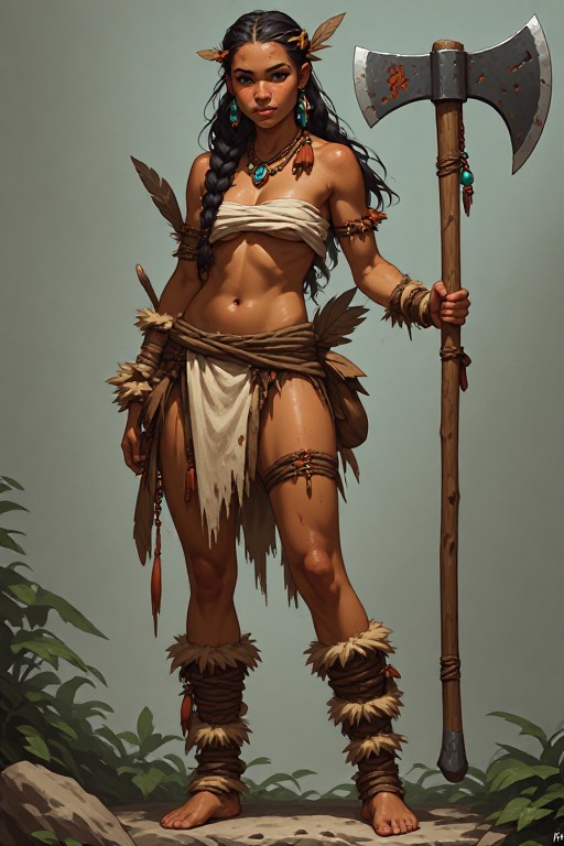 naked-polynesian-girl-warrior-(41)