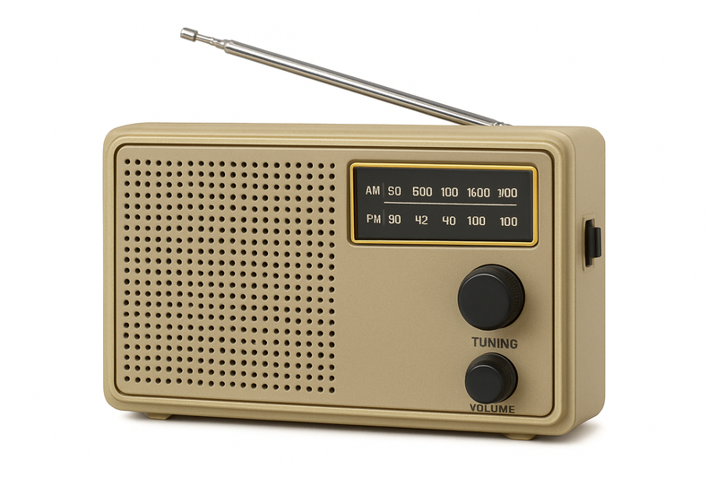 Rádio a pilha antigo