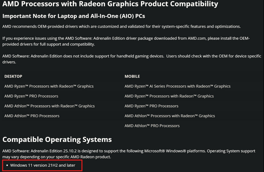 AMD tuyên bố sẽ tiếp tục hỗ trợ driver CPU, GPU cho Windows 10