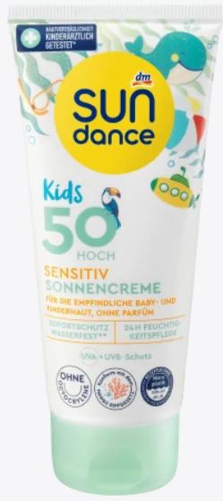 ILRIM MARKET Parapharmacie en ligne - Crème solaire enfants sensibles LSF  50, 100 ml, SUNDANCE - DM