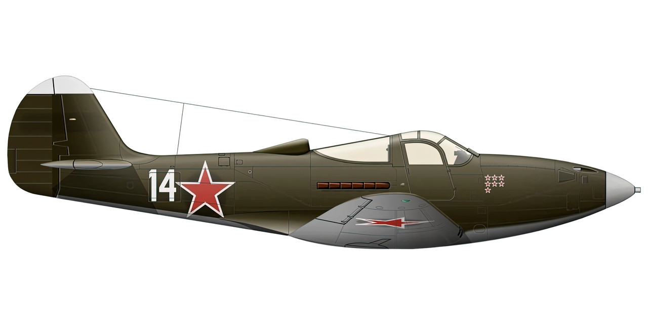 Bell-P-39M-Airacobra-255IAP-5MTABR-as-White-14-Northern-Fleet-winter-transferred-from-2GvIAP-1943-44