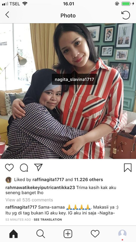 Kesalahan ke 2 Rahmawati Kekeyi Putri saat unggah foto Nagita Slavina