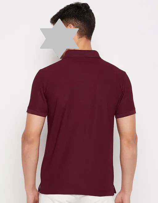 RISS Men's Cotton Half Sleeves Solid Polo T-shirt Color 5 (R306)