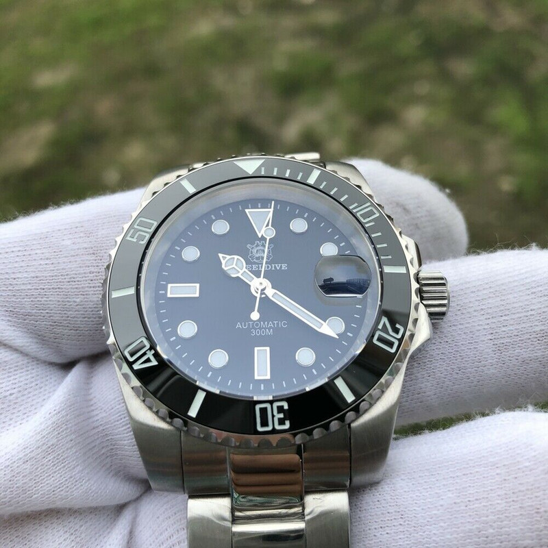 Steeldive SD1953 Black Sub 300M Automatic Diver Watch photo 9