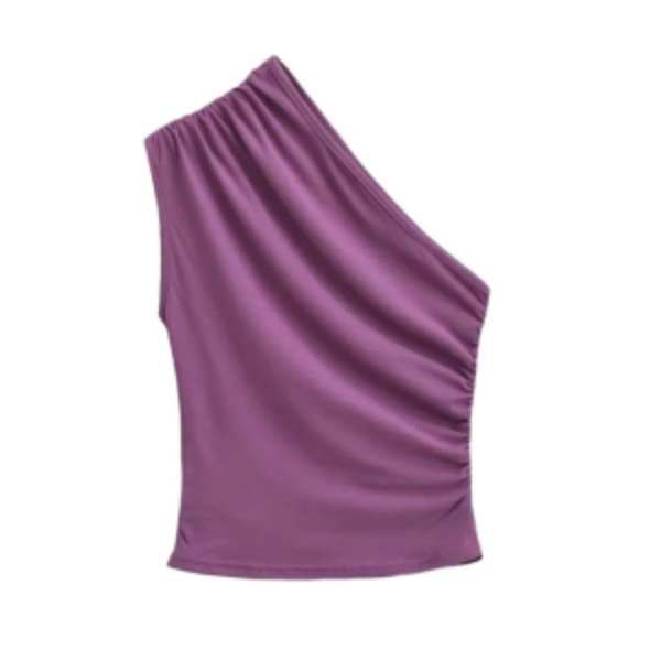 Hollowed-out backless halter top