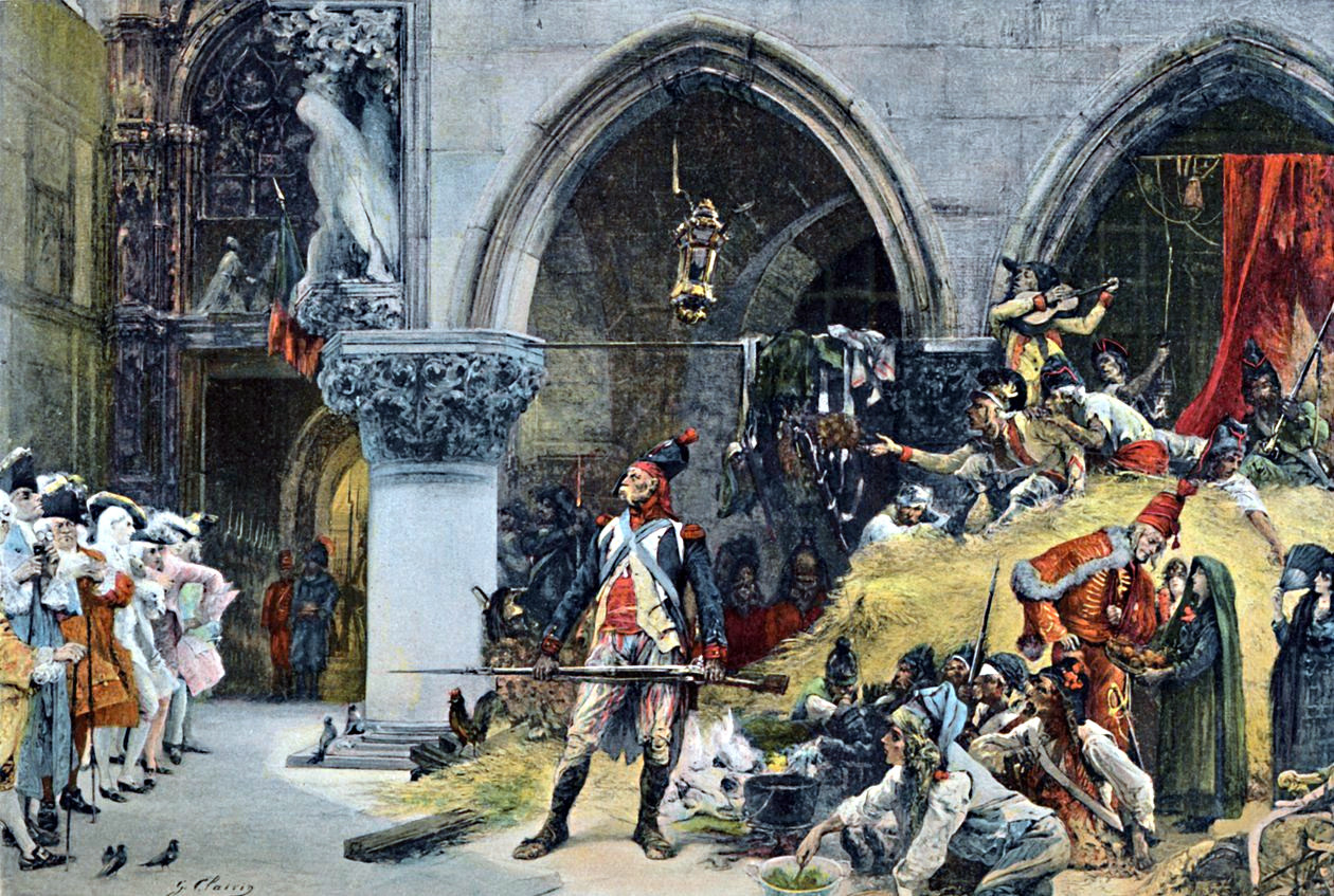 The French before the Ducal Palace Venice