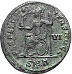 Glosario de monedas romanas. GLOBO IMPERIAL. 32