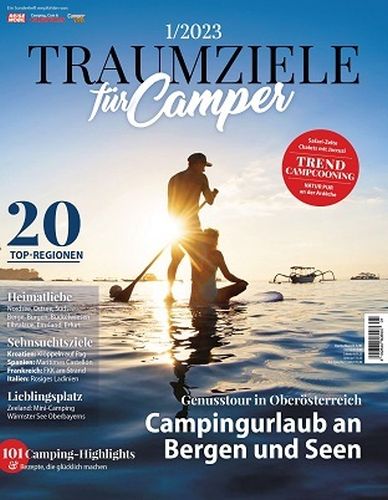 Cover: Traumziele für Camper Magazin No 01 2023