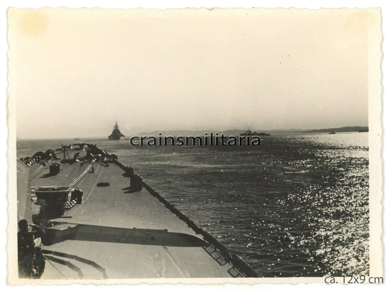 Orig Foto Zerstörer bei Kreuzer Prinz Eugen Schiff in Rheinübung Norwegen 1941