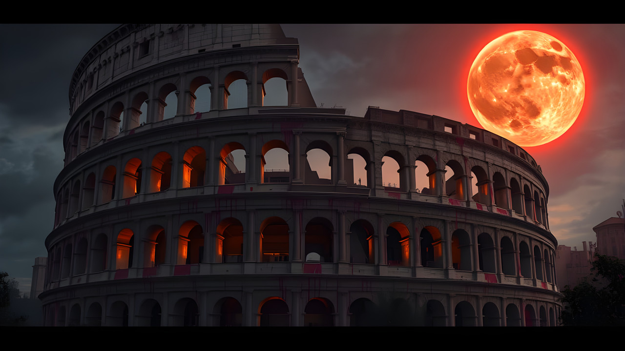 Rome Blood Moon