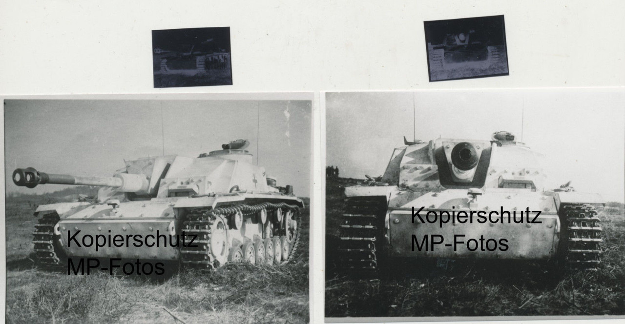 Panzer Sturmgeschütz StuG Langrohr und Fotoabzug