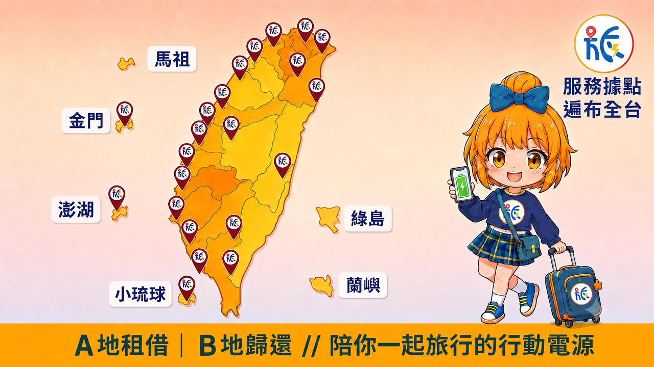 旅電服務據點遍布全台