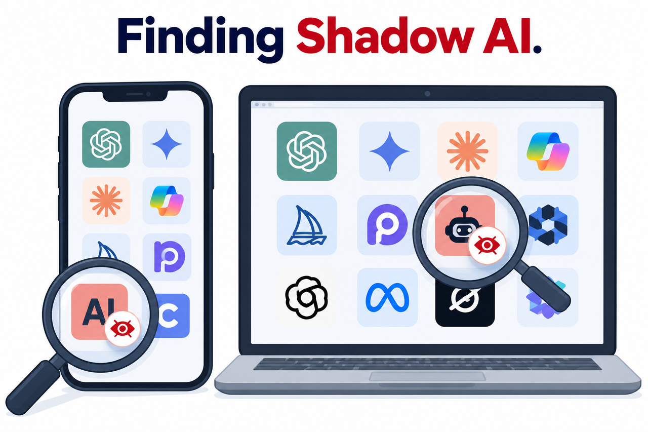 Illustration of finding shadow AI tools in a small team