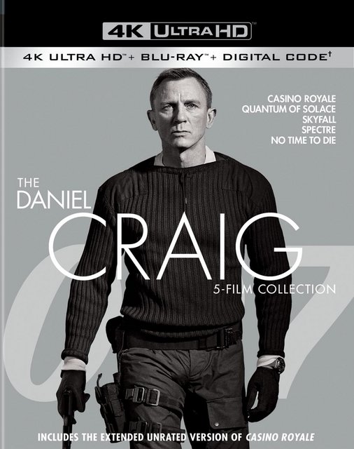Daniel Craig. Kolekcja 007 James Bond [1-5] / James Bond: The Daniel Craig 5-Film Collection (2006-2021) COMPLETE.UHD.BLURAY-COASTER/GLiMMER / POLSKI LEKTOR i NAPISY