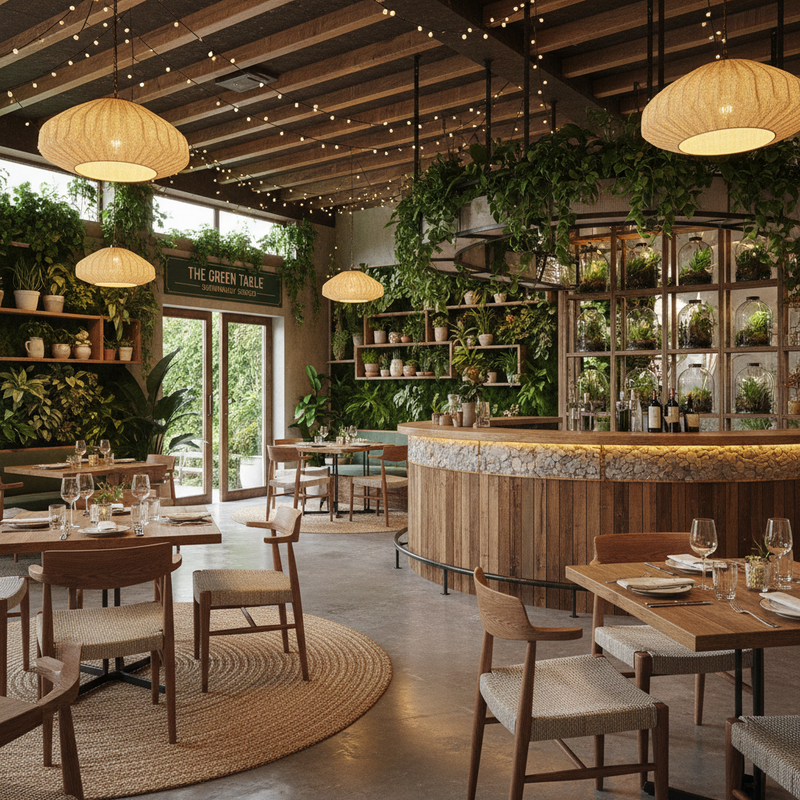 Экологичный ремонт ресторана