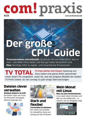 Cover: Com! Praxis Magazin Der große Cpu Guide No 04 2023