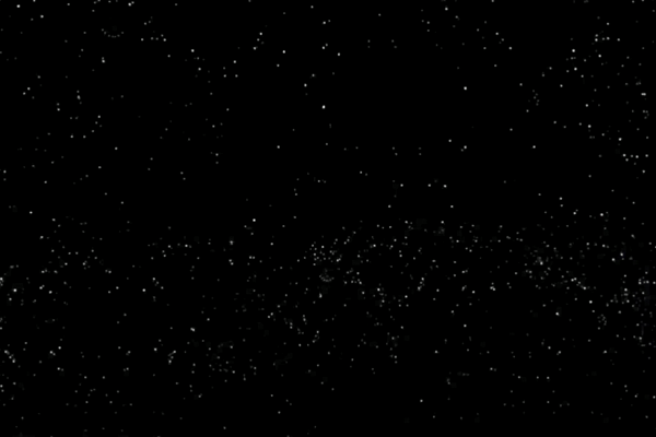 A looping GiF of the night sky. Inky black and spattered with white twinkling stars.