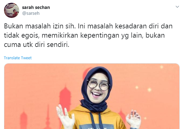 Twit Sarah Sechan