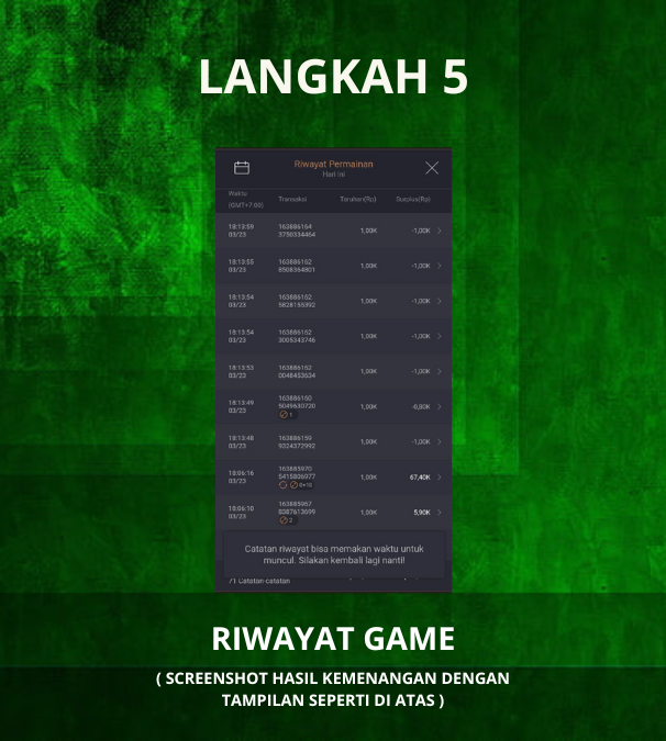 Langkah 5 Pasar123