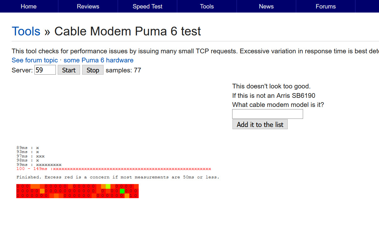 Netgear CB600 cable modem: poor puma 6 test results : r/HomeNetworking