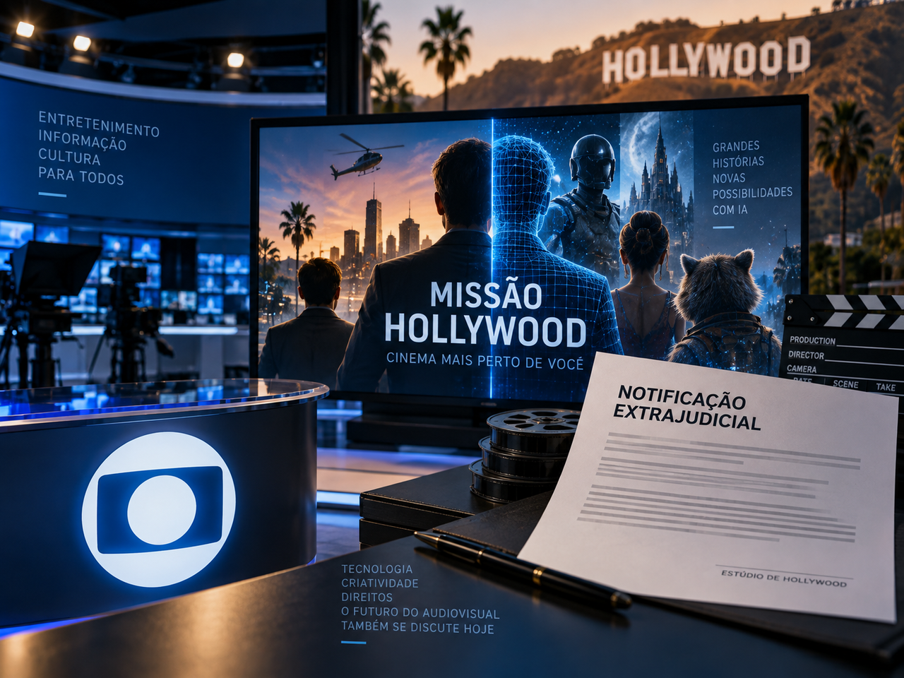Globo retira campanha feita com IA após notificação de estúdio de Hollywood